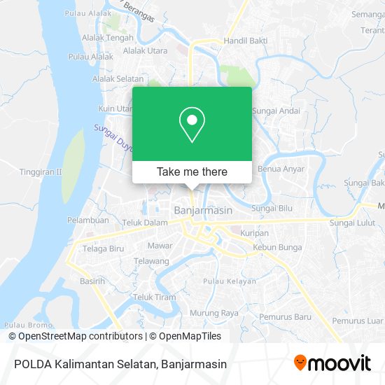 POLDA Kalimantan Selatan map