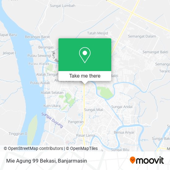 Mie Agung 99 Bekasi map