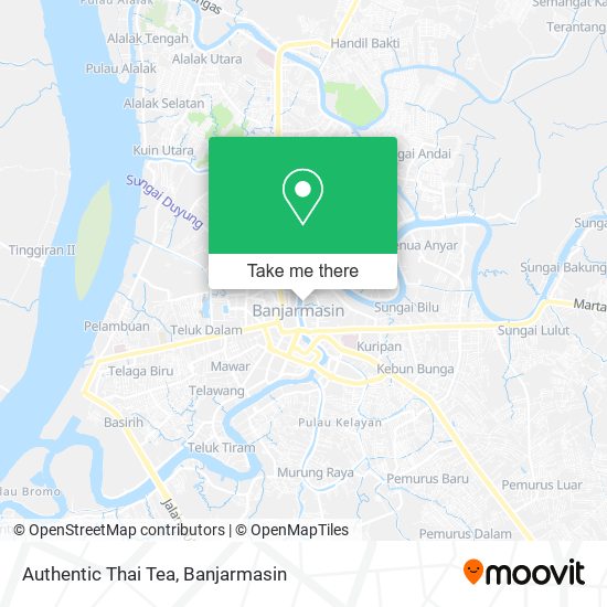 Authentic Thai Tea map