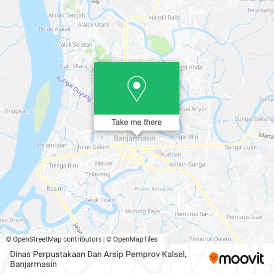 Dinas Perpustakaan Dan Arsip Pemprov Kalsel map