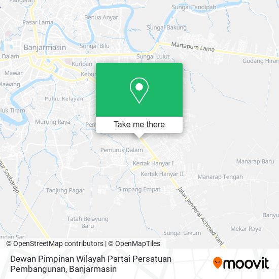 Dewan Pimpinan Wilayah Partai Persatuan Pembangunan map