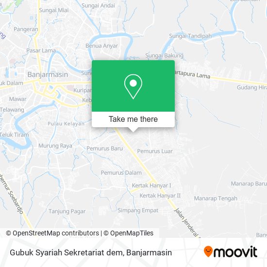 Gubuk Syariah Sekretariat dem map