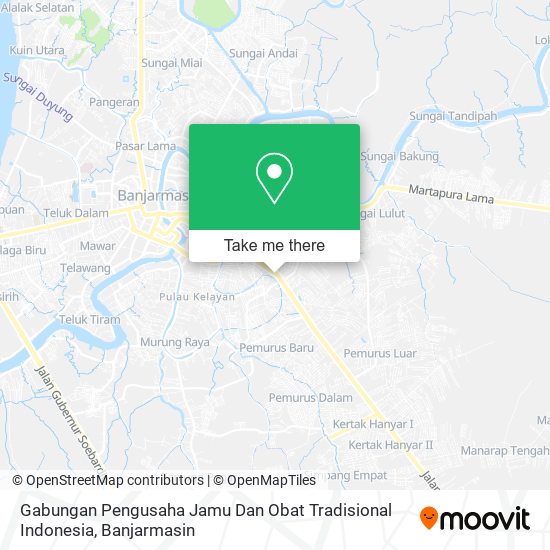Gabungan Pengusaha Jamu Dan Obat Tradisional Indonesia map