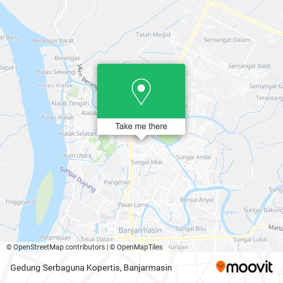 Gedung Serbaguna Kopertis map
