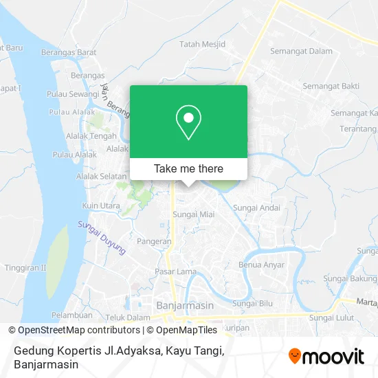 Gedung Kopertis Jl.Adyaksa, Kayu Tangi map
