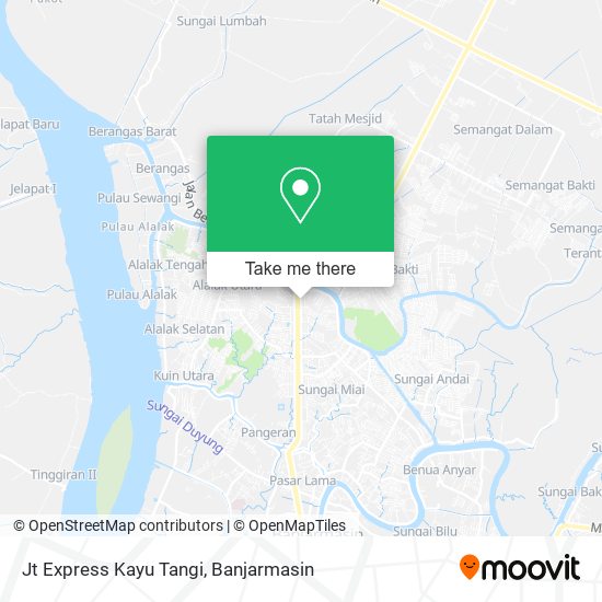 Jt Express Kayu Tangi map