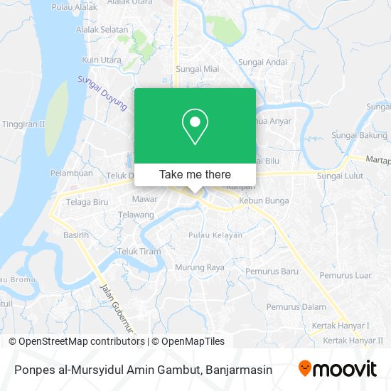 Ponpes al-Mursyidul Amin Gambut map