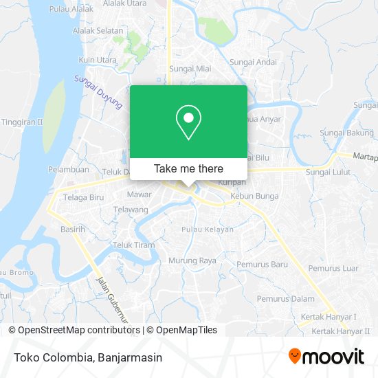 Toko Colombia map