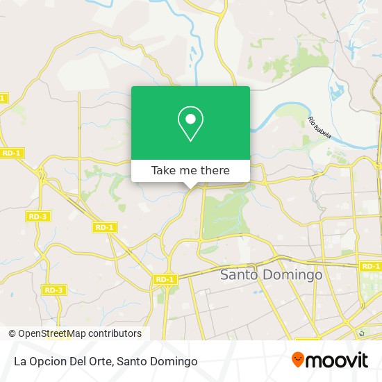 La Opcion Del Orte map