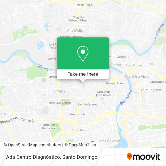 Mapa de Ada Centro Diagnóstico