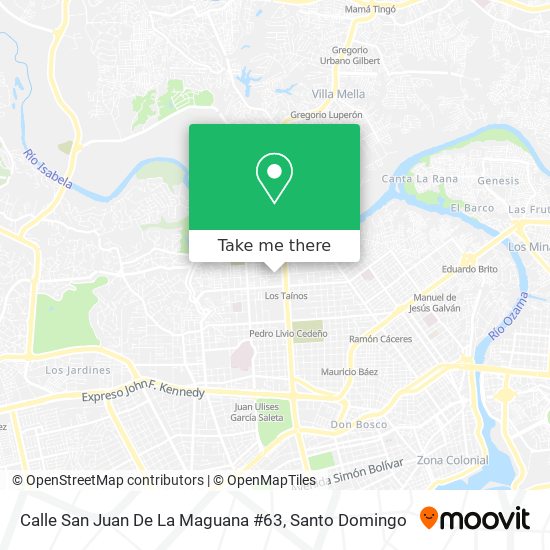 Calle San Juan De La Maguana #63 map