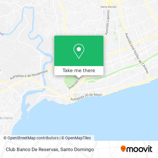 Club Banco De Reservas map