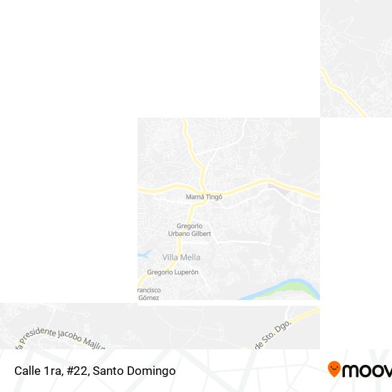 Calle 1ra, #22 map