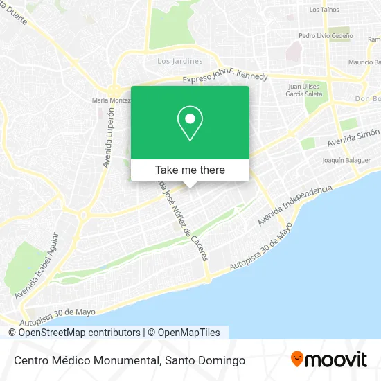 Mapa de Centro Médico Monumental