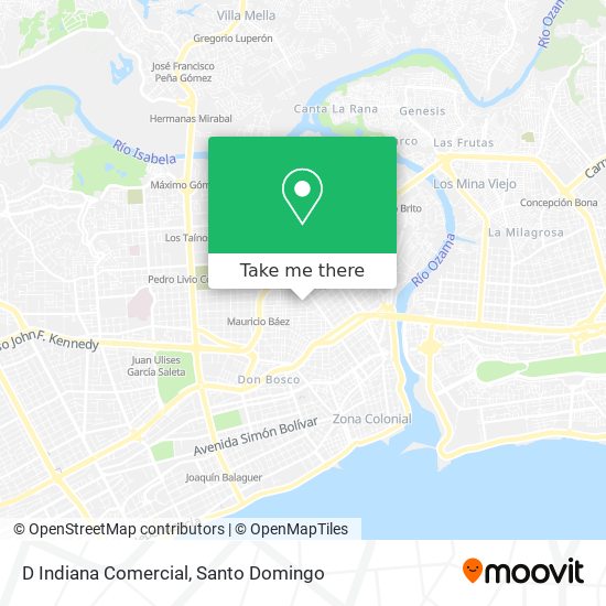 D Indiana Comercial map