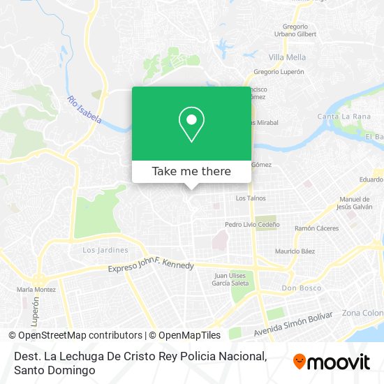 Dest. La Lechuga De Cristo Rey Policia Nacional map