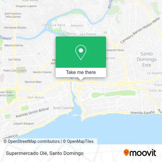 Supermercado Olé map