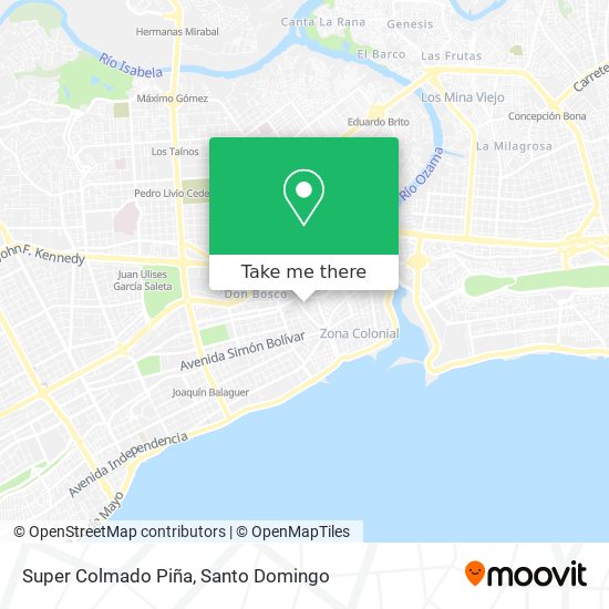 Super Colmado Piña map