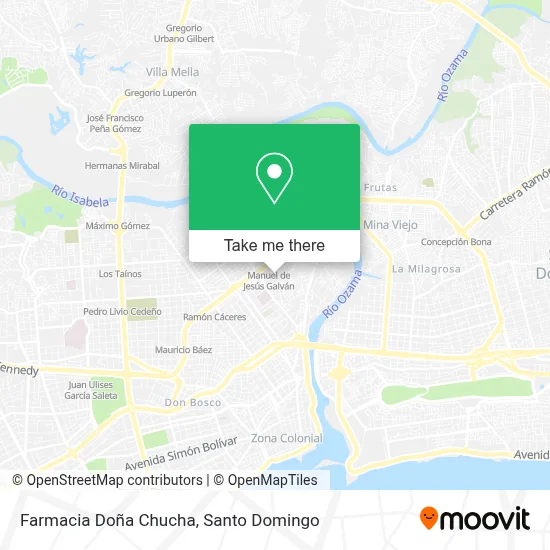 Mapa de Farmacia Doña Chucha