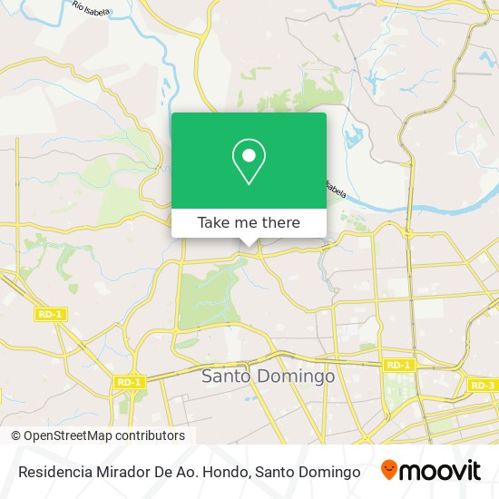 Residencia Mirador De Ao. Hondo map