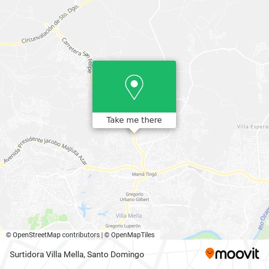 Surtidora Villa Mella map