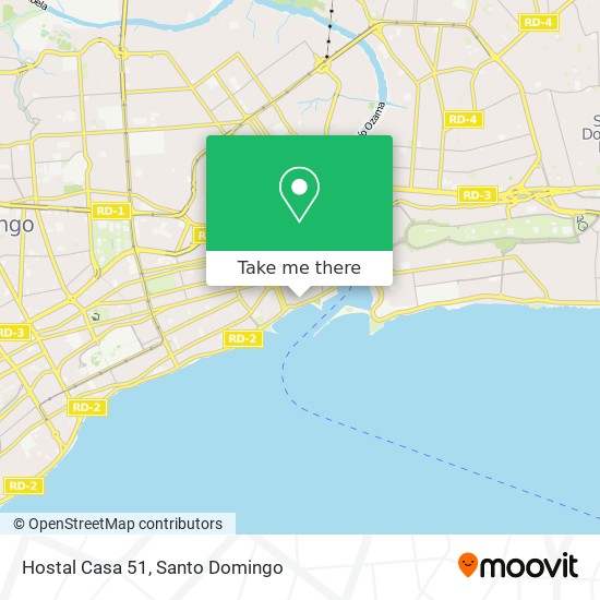 Hostal Casa 51 map