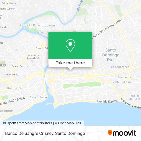 Banco De Sangre Crisney map