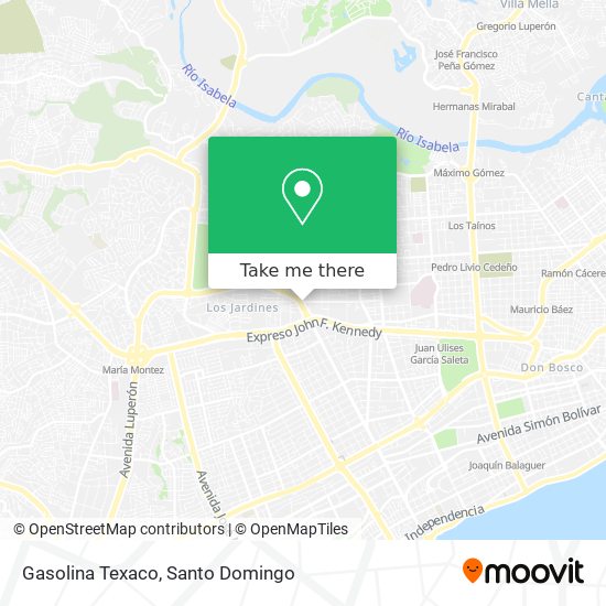 Gasolina Texaco map