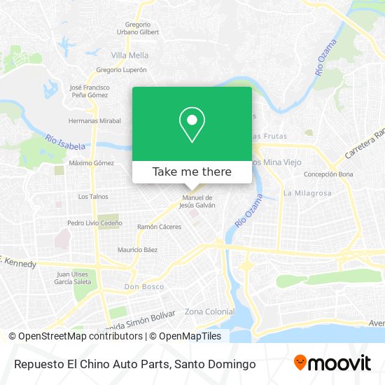 Repuesto El Chino Auto Parts map