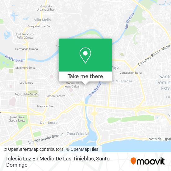 Mapa de Iglesia Luz En Medio De Las Tinieblas