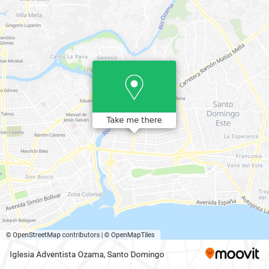 Iglesia Adventista Ozama map