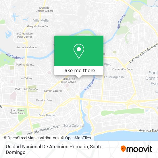 Unidad Nacional De Atencion Primaria map