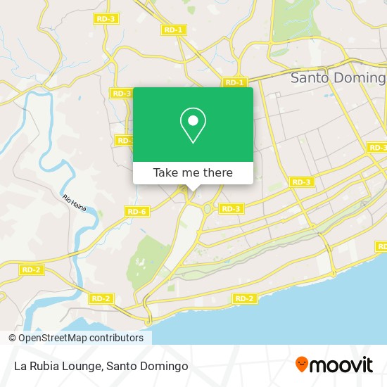 La Rubia Lounge map