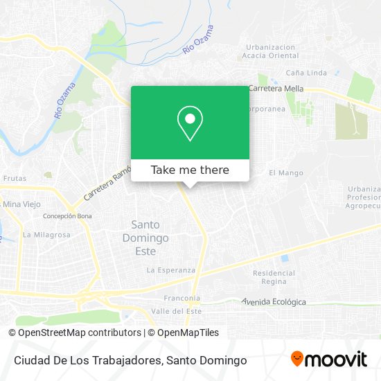 Ciudad De Los Trabajadores map
