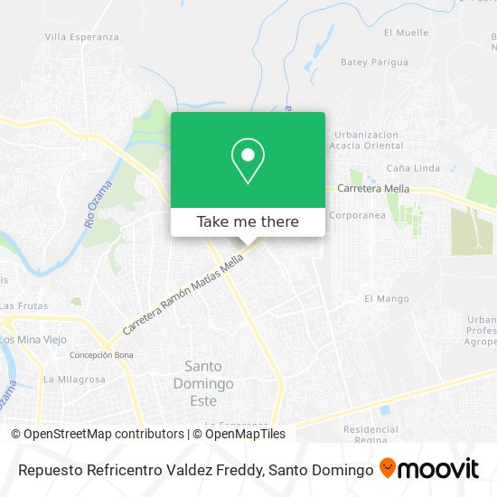 Repuesto Refricentro Valdez Freddy map