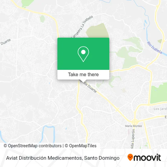 Mapa de Aviat Distribución Medicamentos