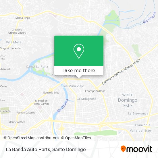 La Banda Auto Parts map