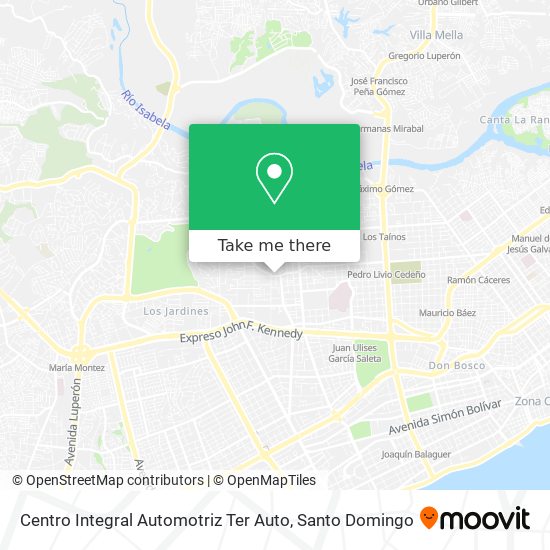 Centro Integral Automotriz Ter Auto map