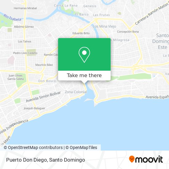 Puerto Don Diego map