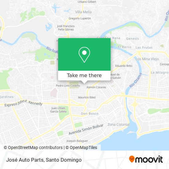 José Auto Parts map