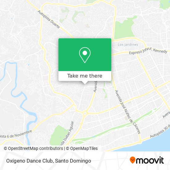 Oxígeno Dance Club map