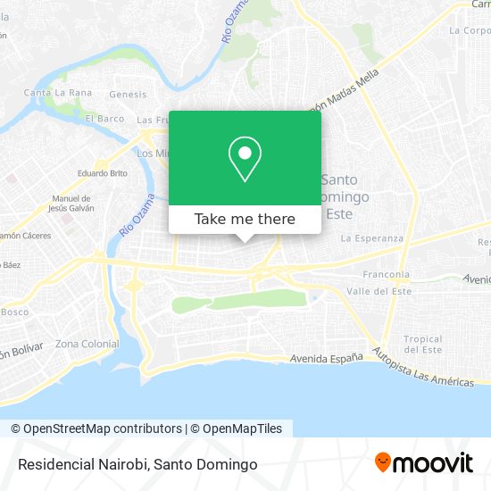Residencial Nairobi map