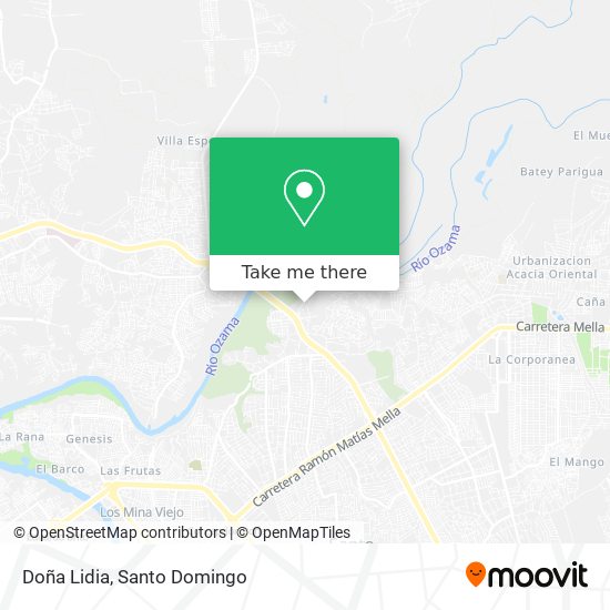 Doña Lidia map