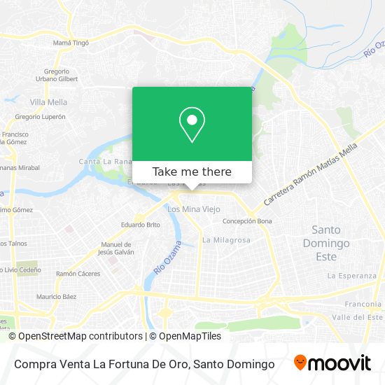 Compra Venta La Fortuna De Oro map