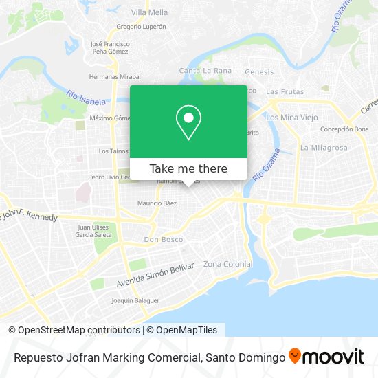 Repuesto Jofran Marking Comercial map