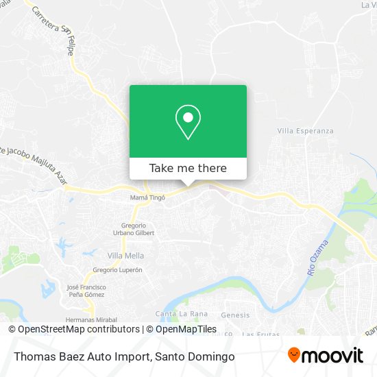 Thomas Baez Auto Import map