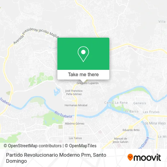 Partido Revolucionario Moderno Prm map