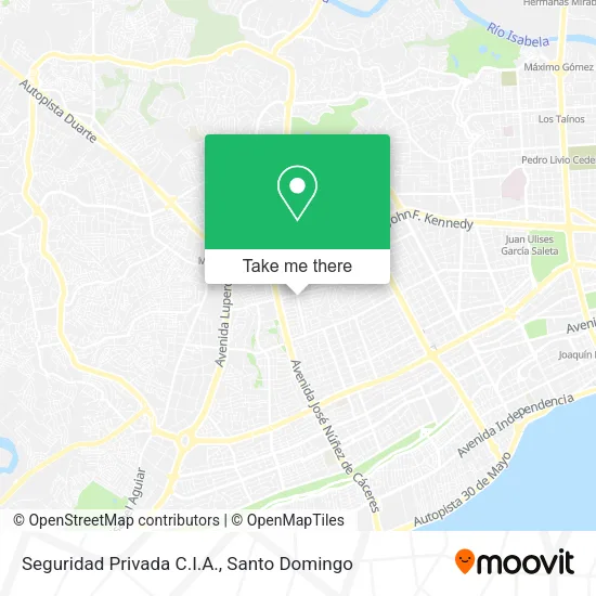 Seguridad Privada C.I.A. map