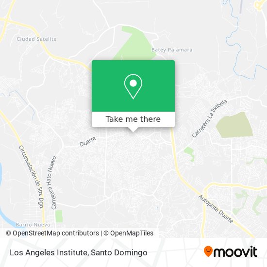 Los Angeles Institute map