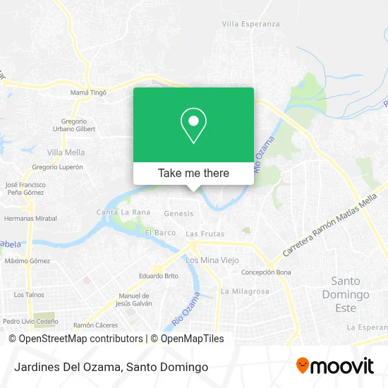Jardines Del Ozama map